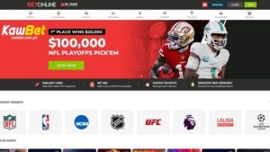 Ang larawang ito ay pinapakita kung paano pumusta sa BetOnline NFL Playoffs